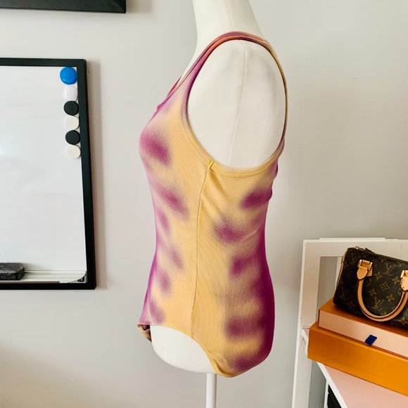 AGOLDE TIE DYE RIBBED KNIT BODYSUIT - Picture 7 of 10